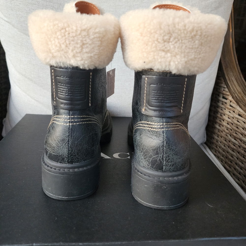COACH Lorimer Combat Boots - Picture 5 of 8